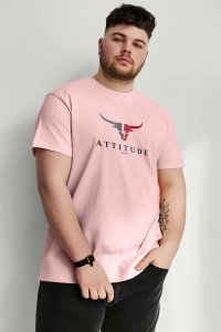 T-Shirt in Pink color with Goat Attitude Print
