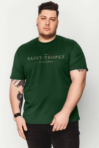 T-Shirt in Green color with Saint Tropez Riviera Print