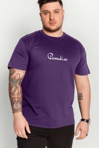 T-Shirt in Purple color with Your Own Paradise Print
