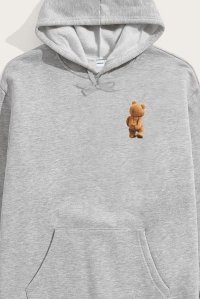 Hoodie in Grey Color with Everyones Got An Opinion Print