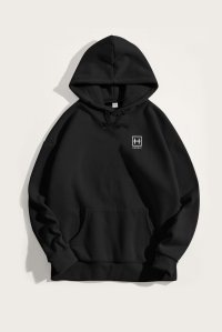 Hoodie in Black Color with Hedrix Athletic Dept Print