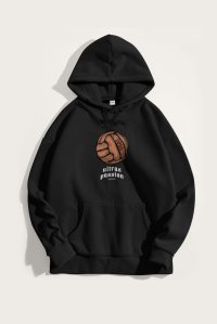 Hoodie in Black Color with Passionate Ultras Print