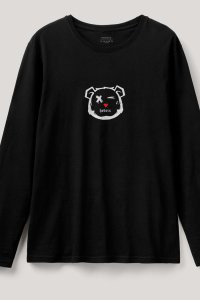 Long Sleeve T-shirt in Black Color with Dare To Dream Print