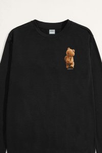 Sweatshirt in Black Color with Everyones Got An Opinion Print