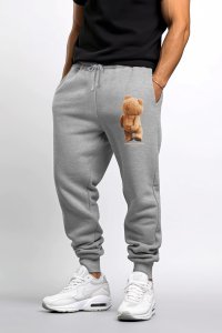 Jogger in Grey color with Teddys Opinion stamp