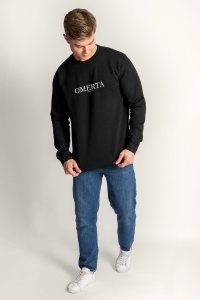 Sweatshirt in Black Color with Omerta Print