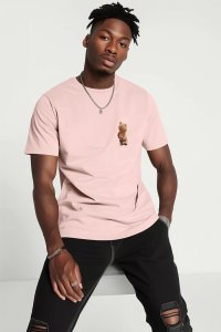 T-Shirt in Pink color with Teddys Opinion Print