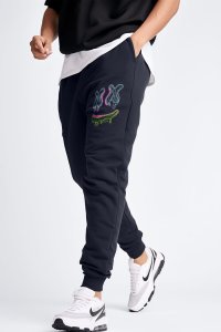 Jogger in Blue color with Neon Trip stamp