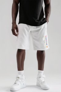 Shorts in White color with Monte Carlo stamp