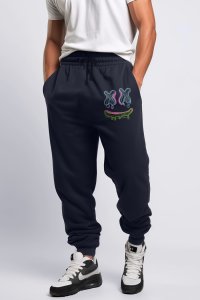 Jogger in Blue color with Neon Trip stamp