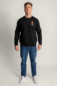 Sweatshirt in Black Color with Everyones Got An Opinion Print