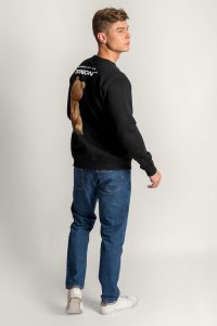 Sweatshirt in Black Color with Everyones Got An Opinion Print