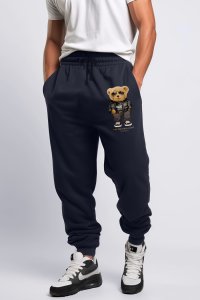 Jogger in Blue color with Goat Teddy stamp
