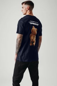T-Shirt in Blue color with Teddys Opinion Print
