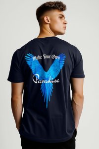 T-Shirt in Blue color with Your Own Paradise Print
