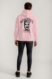 Hoodie in Pink Color with Gangstas Paradise Print