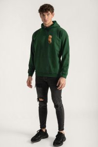 Hoodie in Green Color with Everyones Got An Opinion Print