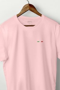 T-Shirt in Pink color with Italian Stripe Print