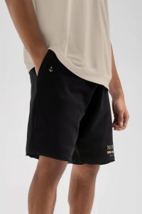 Shorts in Black color with Monte Carlo stamp