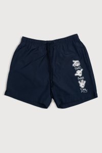Swimming Shorts in Blue Color with Have A Nice Day Print