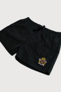 Swimming Shorts in Black Color with Royal Polo Club Print