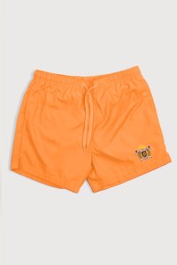 Swimming Shorts in Orange Color with Royal Polo Club Print