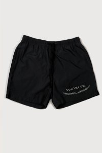 Swimming Shorts in Black Color with Veni Vidi Vici Print