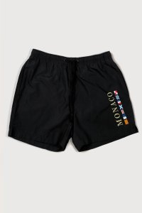 Swimming Shorts in Black Color with Monte Carlo Print