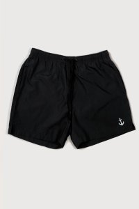 Swimming Shorts in Black Color with Anchor Print