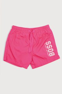 Swimming Shorts in Pink Color with Chillin Like A Boss Print