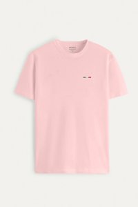 T-Shirt in Pink color with Italian Stripe Print