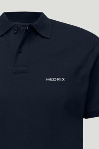 Polo Shirt Slim Fit in Blue Color with Hedrix Logo stamp
