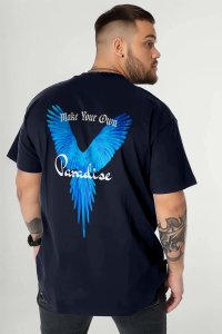 T-Shirt in Blue color with Your Own Paradise Print