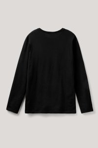 Long Sleeve T-shirt in Black Color with Fastest Beetle Print