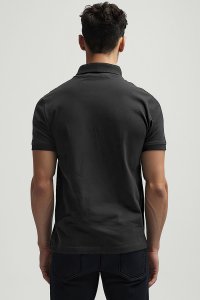 Polo Shirt Slim Fit in Iron Grey Color with Bee King stamp