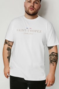 T-Shirt in White color with Saint Tropez Riviera Print