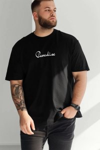 T-Shirt in Black color with Your Own Paradise Print