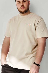 T-Shirt in Ecru color with Italian Stripe Print