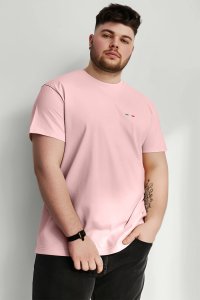 T-Shirt in Pink color with Italian Stripe Print