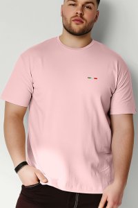 T-Shirt in Pink color with Italian Stripe Print