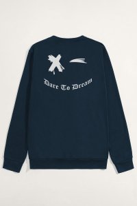 Sweatshirt in Blue Color with Dare To Dream Print