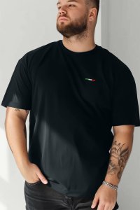 T-Shirt in Iron Grey color with Italian Stripe Print