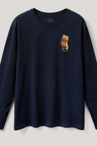 Long Sleeve T-shirt in Blue Color with Everyones Got An Opinion Print