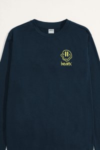 Sweatshirt in Blue Color with Rebel Smiley Print