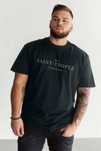 T-Shirt in Iron Grey color with Saint Tropez Riviera Print