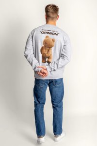 Sweatshirt in Grey Color with Everyones Got An Opinion Print