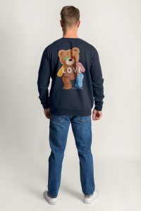 Sweatshirt in Blue Color with Lovely Teddy Print