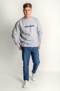Sweatshirt in Grey Color with No Pain No Gain Print
