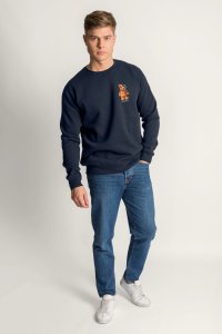 Sweatshirt in Blue Color with Robotic Teddy Print