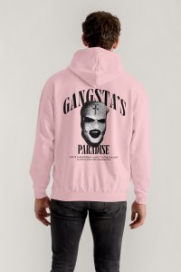Hoodie in Pink Color with Gangstas Paradise Print
